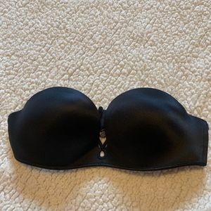 VS Strapless Black Plunge Bra